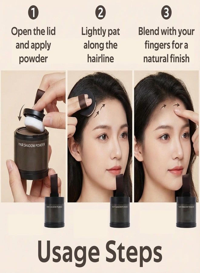 TARSHYRY Hairline Powder for Women & Men, Root Touch Up Hair Color for Gray Coverage, Bald Spot Concealer & Hair Root Filler, 24-Hour Water proof Hair Color Powder (Dark Brown) - Image 5